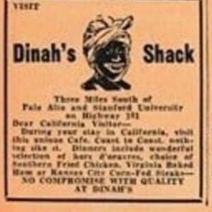 Vintage Dinah's Shack Restaurant San Francisco Chronicle Ad Ephemera‎ 2''x2''